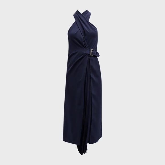 A.L.C. Fiona Belted Halter MIDI Dress - Picture 2 of 8